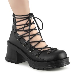vegan 7 cm BRATTY-32 demoniacult alternative plat�sko svart