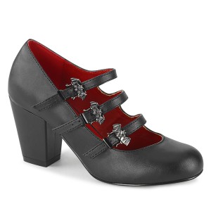 vegan 8 cm VIVIKA-38-2 gothic maryjane pumps med flaggermusvinger