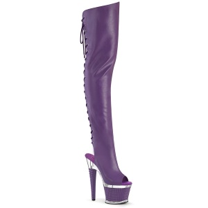 vegan sn�reboots 18 cm SPECTATOR-3030 lilla l�rh�ye st�vler �pen t� med sn�ring