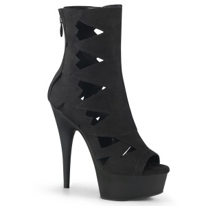 vegan suede 15 cm DELIGHT-1014 �pen t� ankel booties