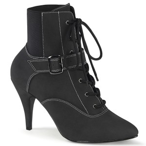 vegan svart 10 cm DREAM-1022 ankel booties for menn