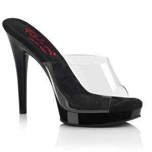 vinyl 12,5 cm GLORY-501 svarte mules h�ye h�ler