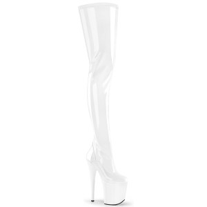 vinyl crotch 20 cm FLAMINGO-4000 hvite l�rh�ye plat�st�vler h�ye h�ler