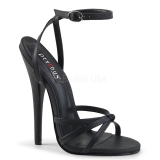 kunstlær 15 cm Devious DOMINA-108 dame sandaler med hæl