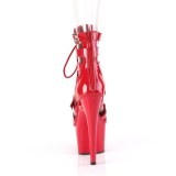ADORE-1013MST 18 cm pleaser high heels ankle boots red