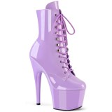 ADORE-1020 18 cm pleaser high heels ankle boots lavender