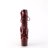 ADORE-1020 18 cm pleaser høye hæler boots vinrød
