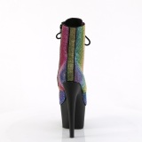 ADORE-RRS 18 cm pleaser hye hler boots strass