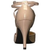 Beige Patent 10 cm DREAM-408 big size pumps shoes