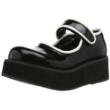 Black 6 cm SPRITE-01 lolita shoes gothic platform shoes