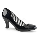 Black Patent 7,5 cm JENNA-01 big size pumps shoes