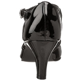 Black Shiny 8 cm DIVINE-415W High Heel Pumps for Men
