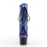 Blue Patent 18 cm ADORE-1020SHG Pole dancing ankle boots