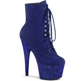 Blue glitter 18 cm ADORE-1020FSMG Exotic pole dance ankle boots