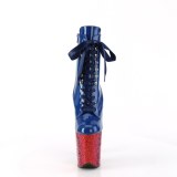 Blue glitter 20 cm FLAMINGO-1020HG Exotic stripper ankle boots