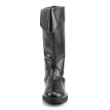 CAPTAIN-105 svarte kaptein st�vler cosplay halloween herrest�vler
