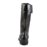 CAPTAIN-105 svarte kaptein st�vler cosplay halloween herrest�vler