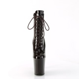 FLAMINGO-1020 20 cm pleaser h�ye h�ler boots coffee