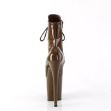 FLAMINGO-1020 20 cm pleaser h�ye h�ler boots mocha
