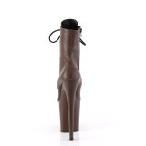 FLAMINGO-10202 20 cm pleaser h�ye h�ler boots mocha
