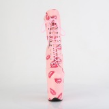 FLAMINGO-1020KISSES 20 cm pleaser h�yh�lte boots rosa