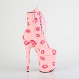 FLAMINGO-1020KISSES 20 cm pleaser h�yh�lte boots rosa