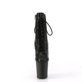 FLAMINGO-1020RS 20 cm pleaser h�ye h�ler boots strass svart