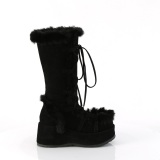 Fuskepels 7 cm CUBBY-311 lolita damest�vler med plat� i svart