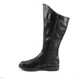 GOTHAM-100 svarte kaptein st�vler cosplay halloween herrest�vler