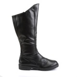 GOTHAM-100 svarte kaptein st�vler cosplay halloween herrest�vler