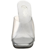 Gjennomsiktig 11,5 cm FABULICIOUS CHIC-01 h�ye h�ler damer mules