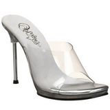 Gjennomsiktig 11,5 cm FABULICIOUS CHIC-01 h�ye h�ler damer mules