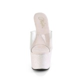 Glitter plat� 18 cm ADORE-701HMG h�yh�lte mules - pole dance h�ler