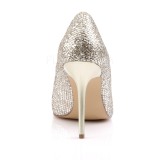 Gold Glitter 10 cm CLASSIQUE-20 pointed toe stiletto pumps