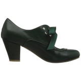 Green 6,5 cm WIGGLE-32 retro vintage cuben heels maryjane pumps