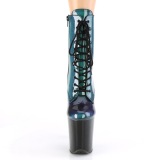 Green glitter 20 cm FLAMINGO-1020SHG Exotic stripper ankle boots
