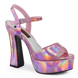 Hologram 13 cm DOLLY-09 platform demoniacult chunky high heels shoes