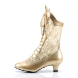 Lace fabric gold 5 cm DAME-115 Victorian ankle boots vintage