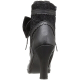 Leatherette 9,5 cm GLAM-200 Lace Up Ankle Calf Women Boots