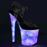 Neon 20 cm FLAMINGO-808REFL Pole dancing high heels shoes