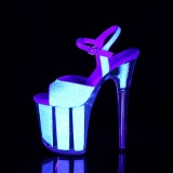 Neon glitter 20 cm FLAMINGO-810UVG Pole dancing high heels shoes