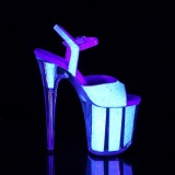 Neon glitter 20 cm FLAMINGO-810UVG Pole dancing high heels shoes