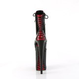 Patent 23 cm INFINITY-1020FH corset platform pleaser ankle boots