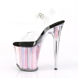Pink 20 cm FLAMINGO-808HGI Hologram platform high heels shoes