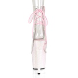 Pink glitter 18 cm UNICORN-1018C Pole dancing ankle boots