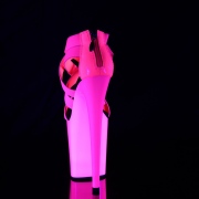 Pink neon 20 cm FLAMINGO-869UV Pole dancing high heels shoes