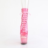 Pink transparent 18 cm ADORE-1021C h�yh�lte ankelst�vletter - pole dance h�ler