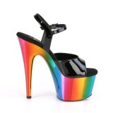 Platform rainbow 18 cm ADORE-709RC-02 Pole dancing high heels