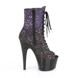 Purple glitter 18 cm ADORE-1021OMBG Pole dancing ankle boots