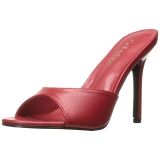Red 10 cm CLASSIQUE-01 womens mules shoes